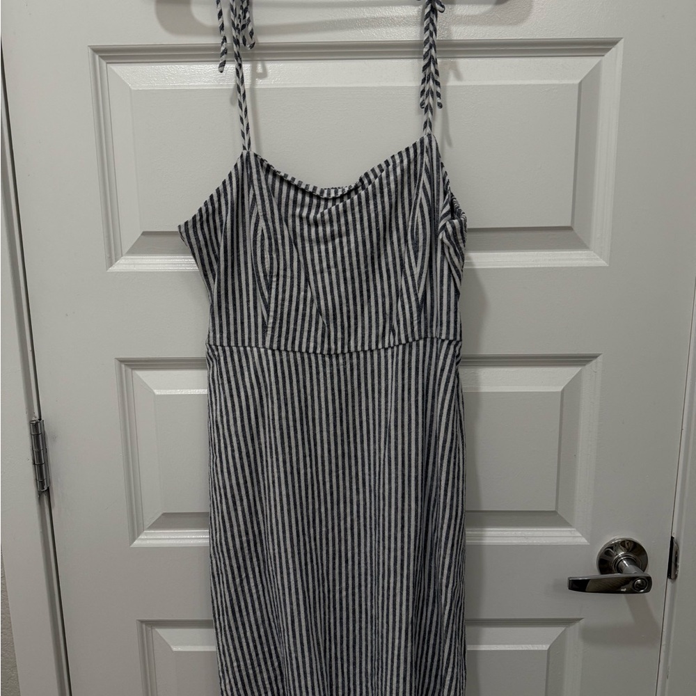Striped Black and White Women's Dress